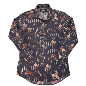 Rock and Roll Denim vintage 46 Pearl Snap Shirt Size Small Western Wear Mens